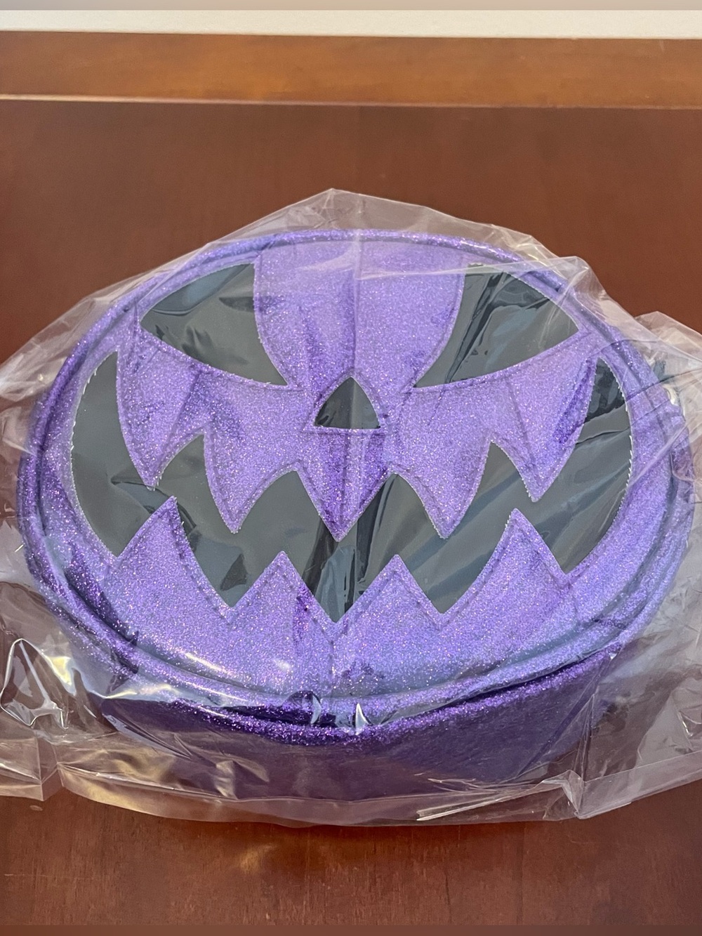 NEW LOVE PAIN & STITCHES PURPLE GLITTER MEAN BABY PUMPKIN KULT BAG Halloween